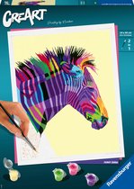 Ravensburger CreArt Zebra - Peinture par numéro pour adultes - Hobby Kit
