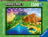 Ravensburger puzzel World of Minecraft - Legpuzzel - 1500 stukjes