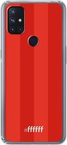 6F hoesje - geschikt voor OnePlus Nord N10 5G -  Transparant TPU Case - FC Twente #ffffff