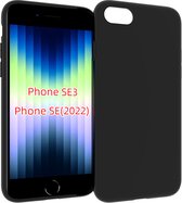 MoDo Hoesje iPhone SE 2022 - Zwart - SE 2022 TPU Zwart Siliconen Case