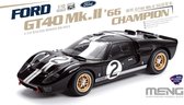 1:12 MENG RS003 Ford GT40 Mk.II '66 Champion - Pre Colored Edition Plastic Modelbouwpakket