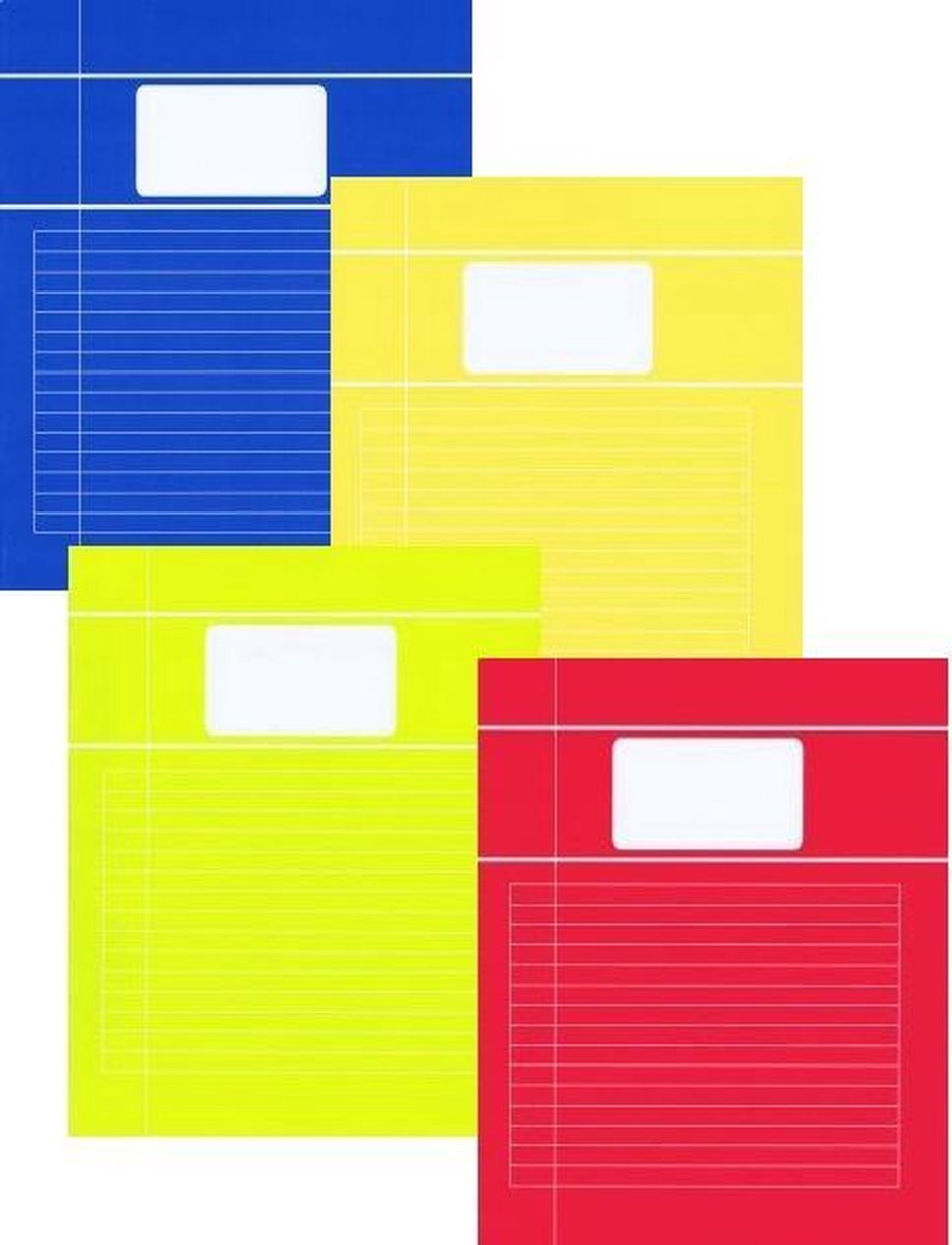 Benza - Basic Schriften Lijn A5 Trendy Assorti (5 stuks)