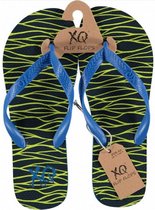 teenslippers heren polyester blauw/groen maat 43