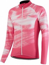 fietsshirt Nebula dames polyester rood maat 34