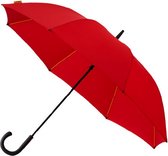 golfparaplu 125 cm polyester/aluminium rood