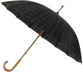 paraplu 89 x 105 cm polyester/fiberglass zwart/blauw