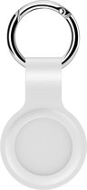 Apple Airtag Sleutelhanger - Airtag Keychain - Airtag Hoesje Wit - Siliconen