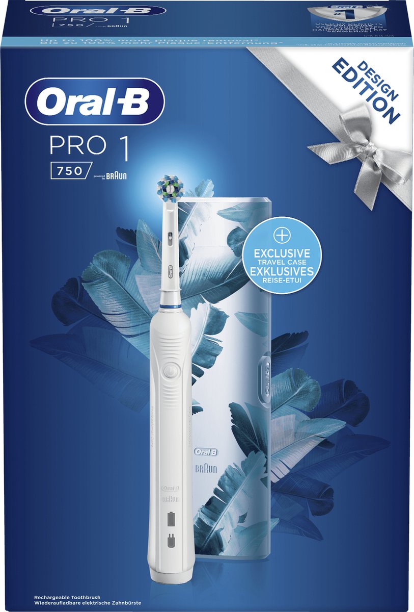 Oral-B Pro 1 750 Elektrische Tandenborstel met Bonusreisetui - afbeelding 3