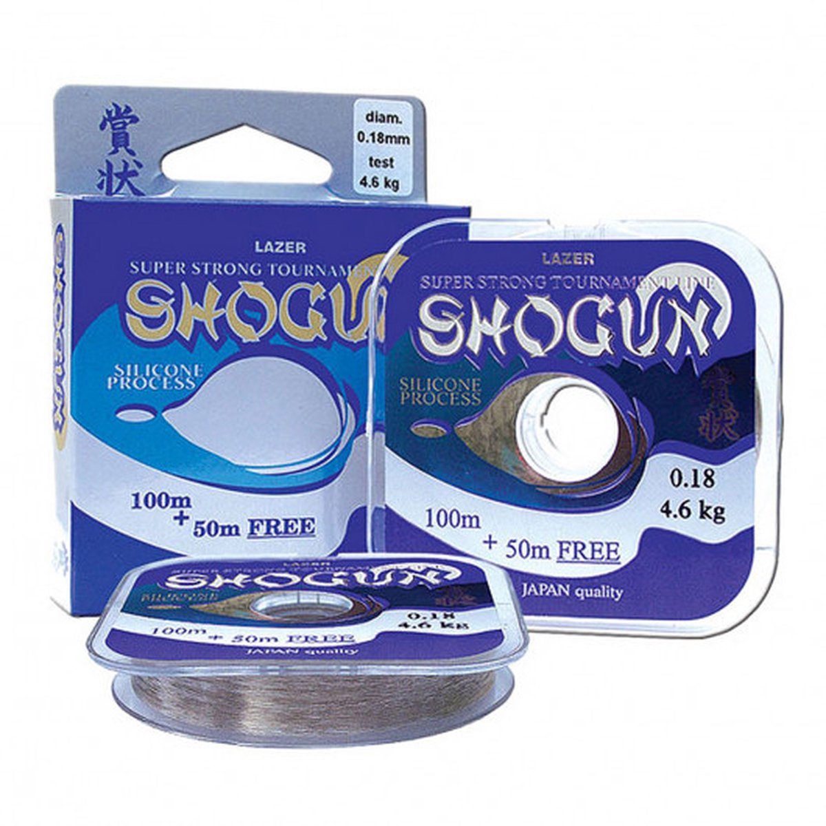 LAZER SHOGUN NYLON 100+ 50 METER GRATIS Clear 0.14mm