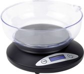 Tristar - Keukenweegschaal – LCD-scherm - Anti-slip - Incl. maatkom - 2kg – Zwart