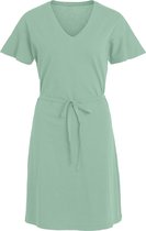 VIDREAMERS V-NECK DRESS/SU Dames jurk Grayed jade - Maat M