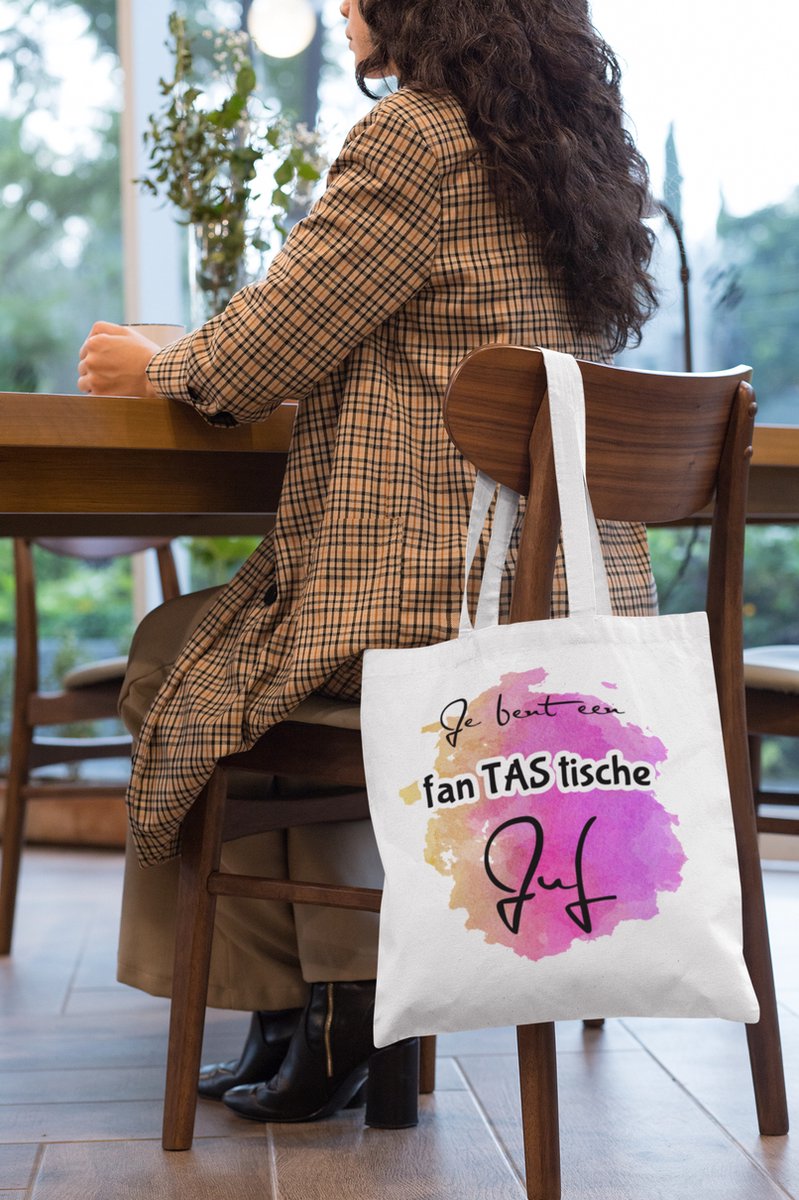 Juf Cadeautje: Je bent een Fantastische juf. Juf kadootje  Bedankje boodschappentas