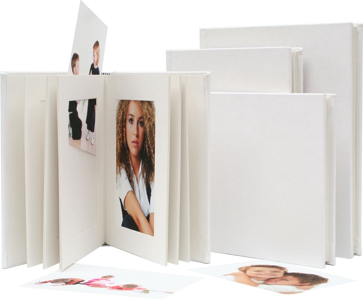 Deknudt Frames A66DA1 10PH - passepartout album - wit - 10x 13x18 cm