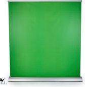 IMLI Green screen voor Game Capture |150 X 205 cm| Met achtergrondsysteem | Roll up banner - Chroma key
