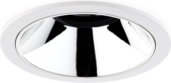 Groenovatie LED Inbouwspot 10W CREE - Rond - Ø84mm - Kantelbaar - Wit/Zilver