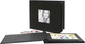 Deknudt Frames fotoalbum - zwart linnen - 20x pagina zwart 23,7x20,5cm