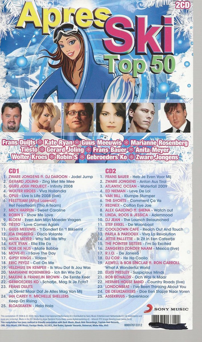 2 cd set APRES SKI TOP 50
