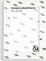 &klevering - Fotolijst - Striped - Keramiek - 10 x 15