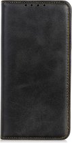 Samsung S21 FE  hoesje bookcase zwart Luxe PU Leer wallet case portemonnee book case hoes cover