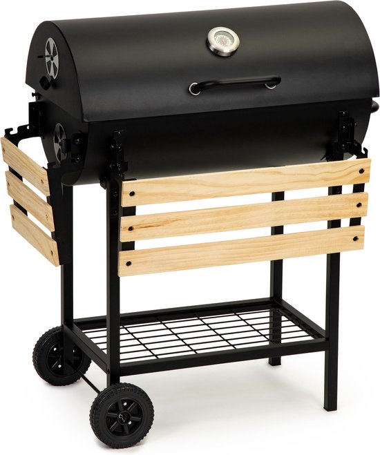 Barbecue met deksel en warmhoud rek - inc thermostaat - 104x68x94 cm van BBQ Collection — afbeelding 3