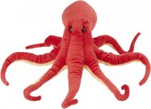 Pluche octopus knuffel rood 32 cm