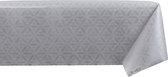 Raved Tafelzeil Mandala Design  140 cm x  210 cm - Zilver - PVC - Afwasbaar