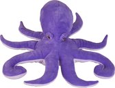 Pluche kleine knuffel zeedieren Inktvis/octopus van 33 cm - Speelgoed beesten uit de soft serie - Leuk als cadeau