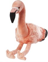 Pluche roze Flamingo knuffel van 35 cm - Dieren speelgoed knuffels cadeau - Vogels