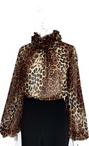 Monica Création - NKOYI-Blouse Leopard - Chiffon - Maat 34