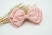 Cotton lace butterfly haarstrik - Kleur Roze - Haarstrik  - Babyshower - Bows and Flowers