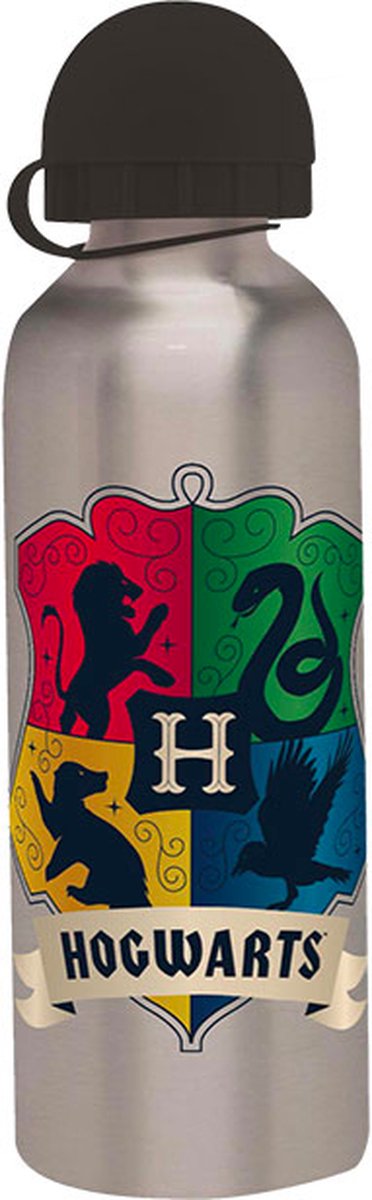 Harry Potter Hogwarts Aluminium drinkfles - 500 ml - Zilver