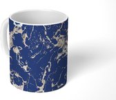 Mok - Glitter - Marmer print - Design - Mokken - 350 ML - Beker - Uitdeelcadeautjes