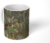 Mok - Bladeren - Jungle - Vintage - Patronen - Mokken - 350 ML - Beker - Uitdeelcadeautjes