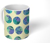 Mok - Koffiemok - Bloemen - Stippen - Patronen - Mokken - 350 ML - Beker - Koffiemokken - Theemok