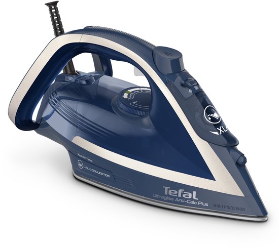 Tefal FV6830 Ultragliss Anti-Calc Plus Stoomstrijkijzer Blauw/Zilver