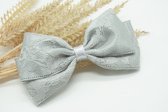 Cotton lace basic haarstrik - Kleur Licht grijs - Haarstrik  - Babyshower - Bows and Flowers