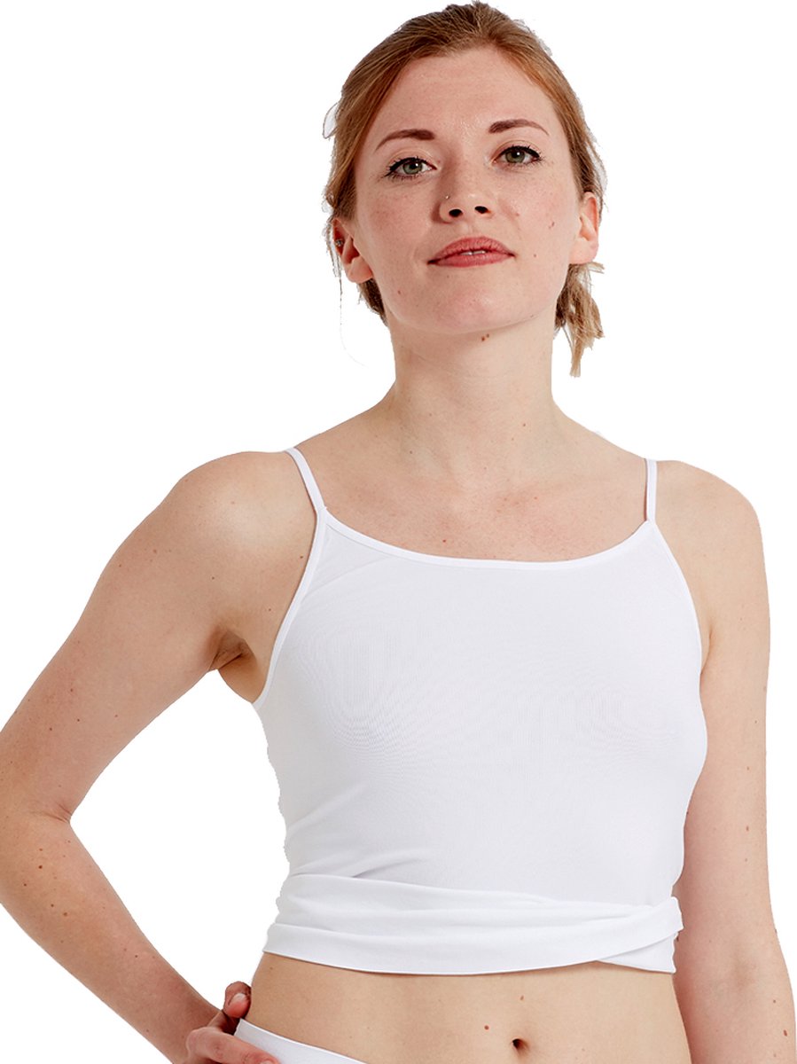 Pretty Polly Topje - Eco-Wear - Naadloze - Cami - Vest - XL - Wit