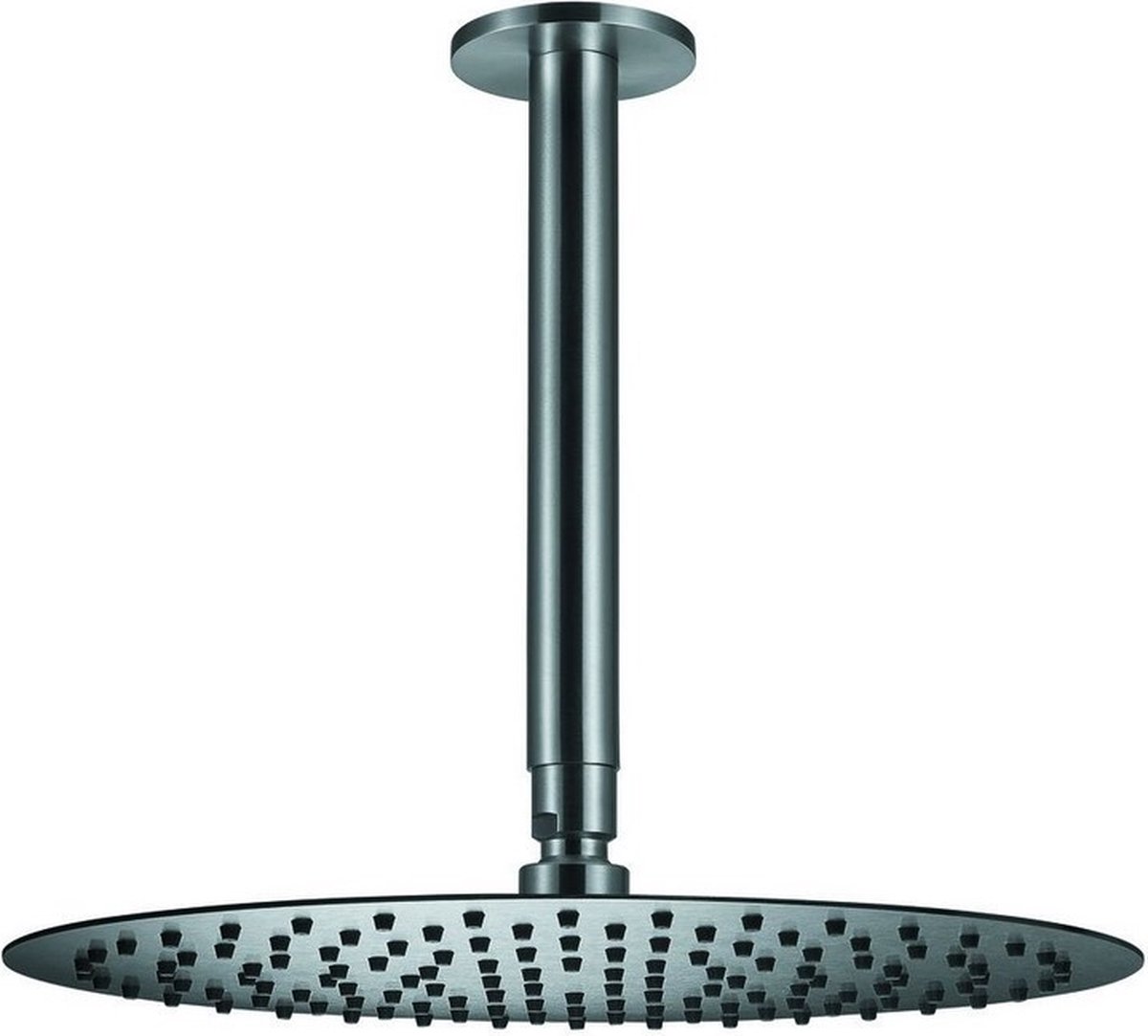 Qisani Flow hoofddouche 30 cm met plafonddouchearm RVS