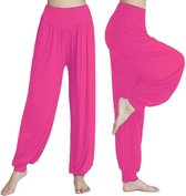 Sarouel - Pantalon de yoga - Pantalon Chill - Rose - XXL - Sarouel - Pantalon aéré - Pantalon ample