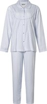 Dames pyjama klassiek kraag 124188 blue S