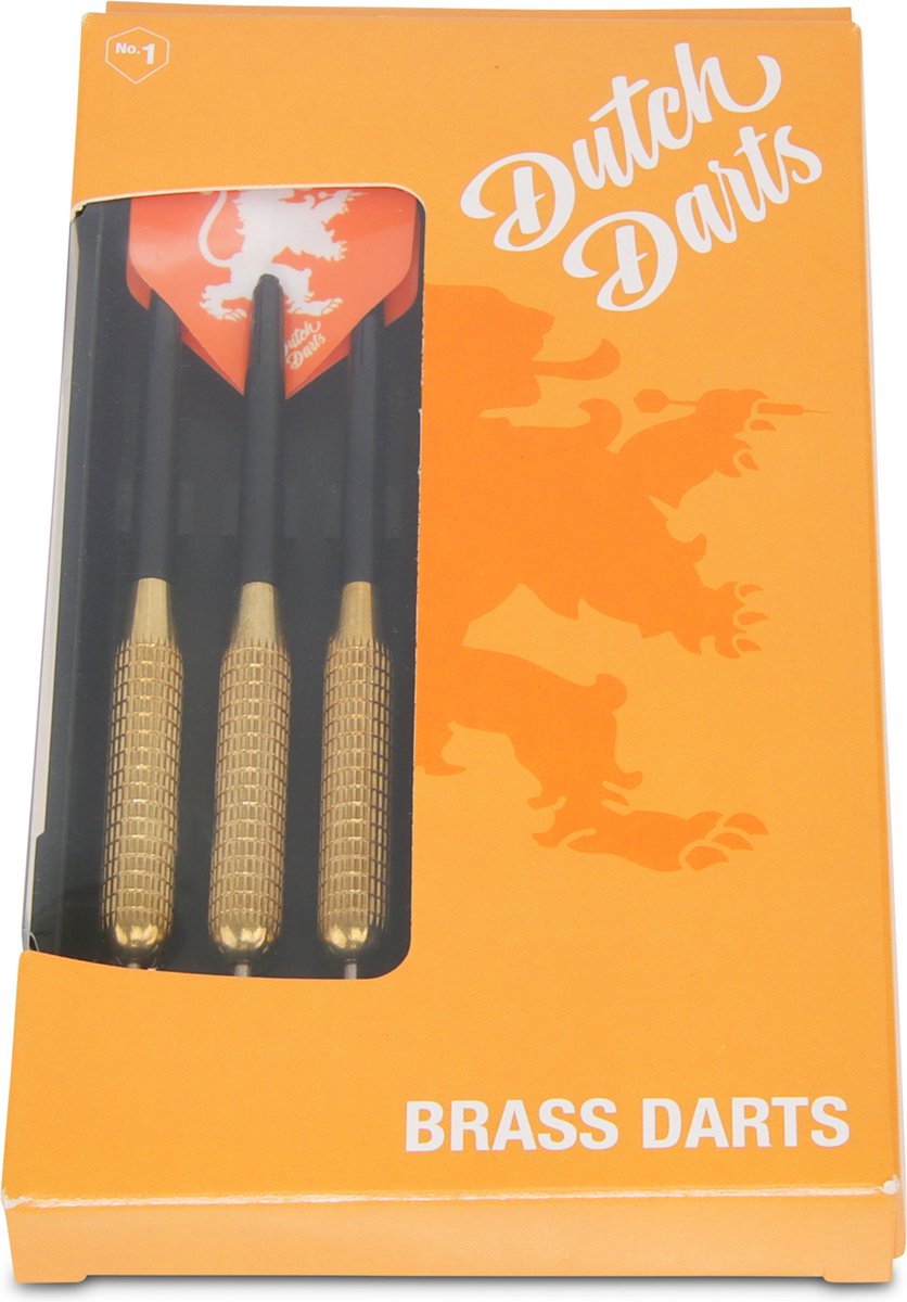 Dutch Darts Nederlandse Oranje Leeuw - 100% Brass Dartpijlen