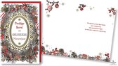 Lannoo Cards • Luxe dubbele Kerstkaarten • 6 stuks • Goud-foliedruk • Preegdruk/reliëf • Kerst & Nieuwjaar • (6 x €2.95)