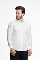 Chemise Homme Wit Taille 43 - Baurotti Manches Longues - Coupe Slim