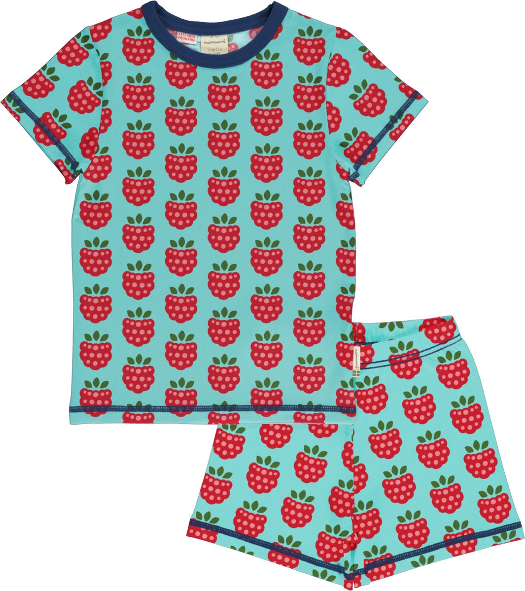 Maxomorra Pyjama Set SS RASPBERRY 92/98