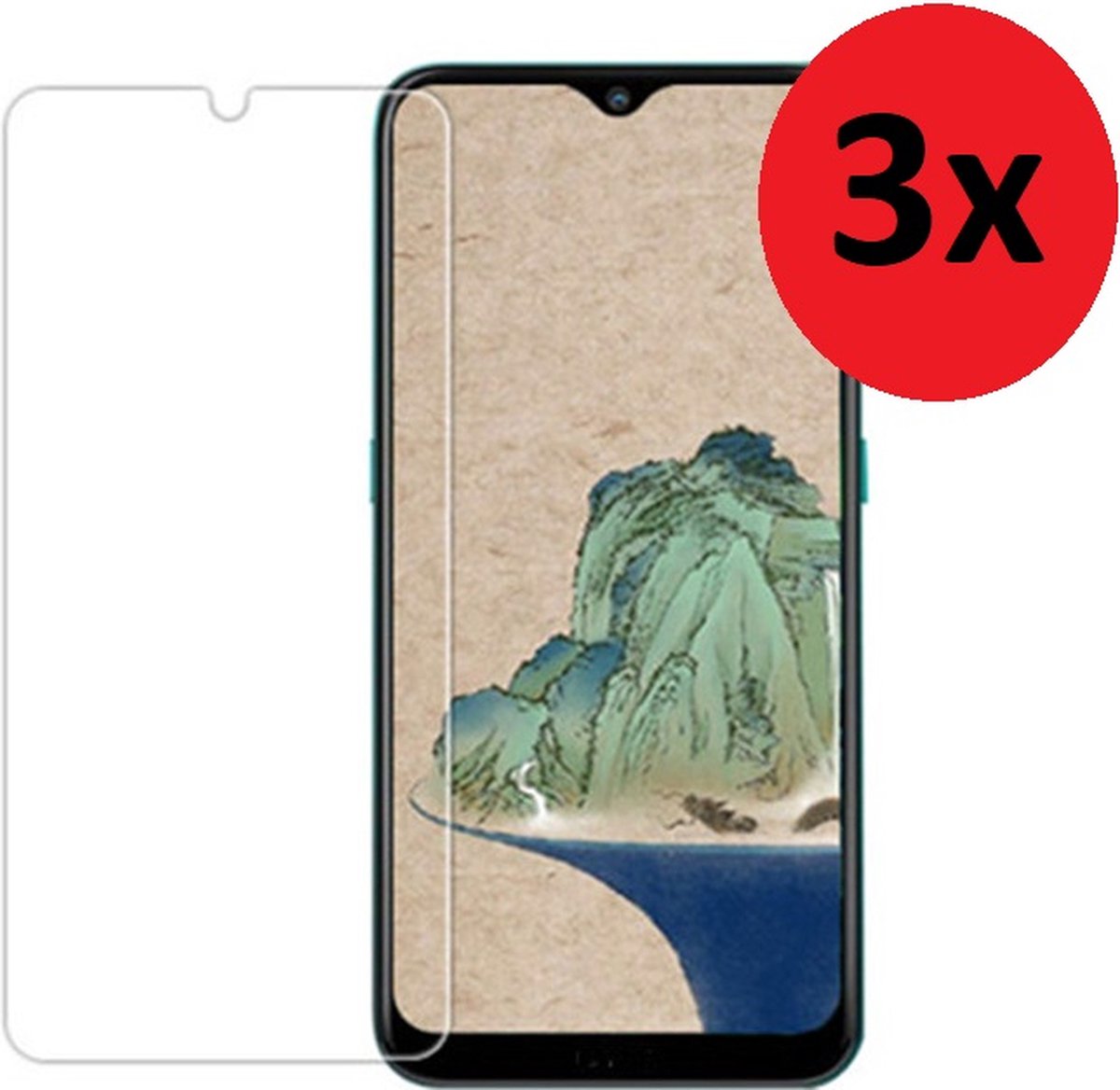 MoDo screenprotector Geschikt voor Nokia G11/ G21 - Glas - 3 stuks