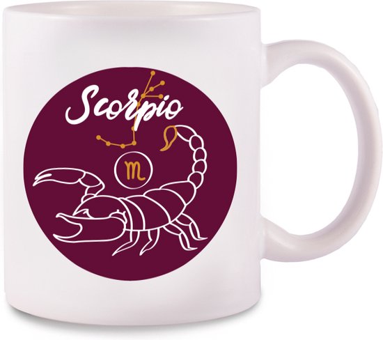 Sterrenbeeld Mok SCORPIO - Horoscoop - Zodiac Mok - Koffiemok - Sterrenbelden