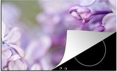 KitchenYeah® Inductie beschermer 80x52 cm - Close-up van paarse lavendel - Kookplaataccessoires - Afdekplaat voor kookplaat - Inductiebeschermer - Inductiemat - Inductieplaat mat