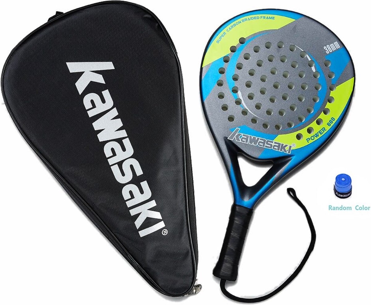 Kawasaki - Padel Racket - Sport - Padel Tas - Tennis - Groen