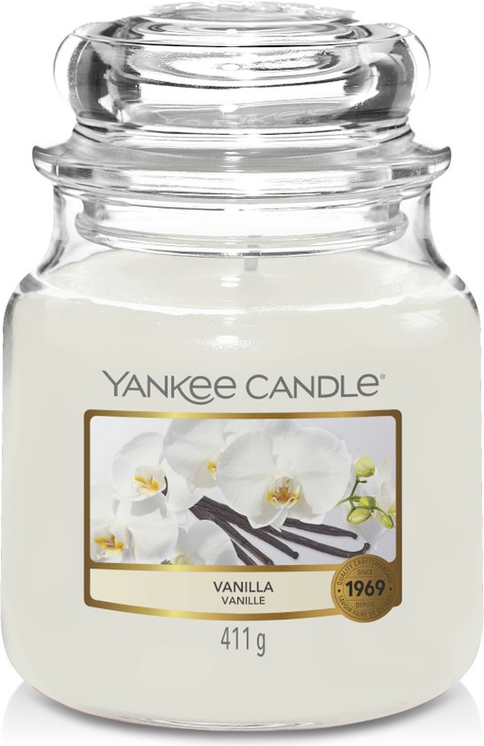 Huiswerk beginsel nog een keer Yankee Candle Medium Jar Geurkaars - Vanilla | bol.com