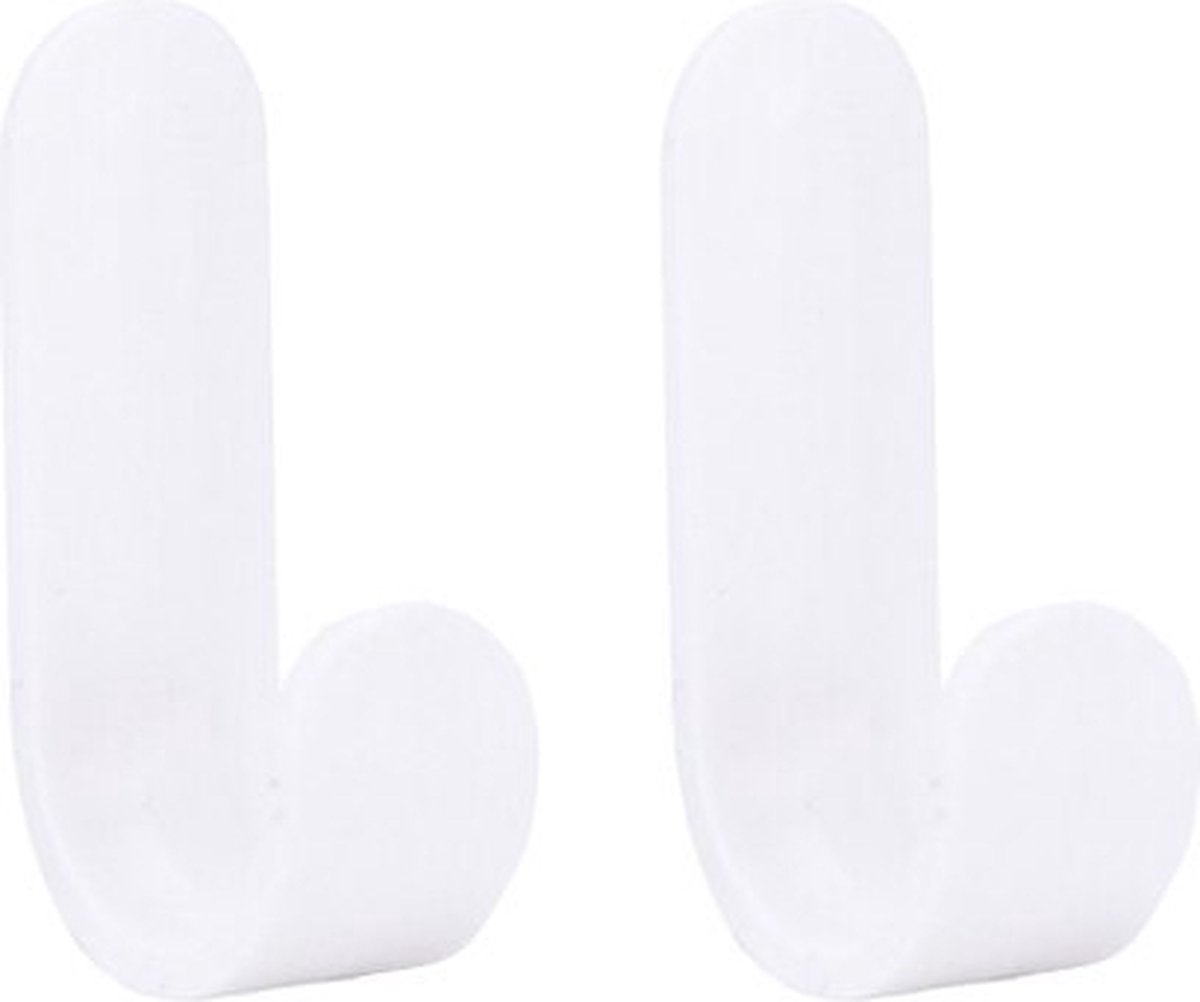 Miro Ecommerce Ophanghaak ophanghaken ophanghaakjes zelfklevend set van 2 wit